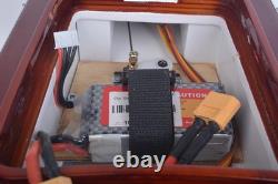 RC Riva Aquarama Speed Boat Wood Model 26.5 Radio Controlled Mahogany Runabout
