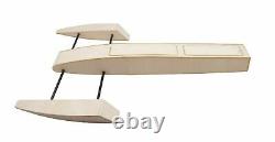 RC Speed Boat 495mm Wooden Sponson Outrigger Shrimp Racing Boat Building Model