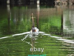 RC model fishing boat NAXOS motor yacht FRP Hull and Plywood Boat DIY Kit set
