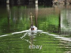 RC model fishing boat NAXOS motor yacht FRP Hull and Plywood Boat DIY Kit set