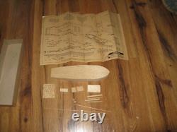 READ Antique 1945 Comet Model Co PT Boat Wooden Wood Kit U6 Original Box