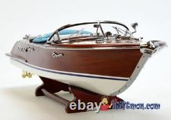 RIVA AQUARAMA 21 fully built scale speed boat wood display model