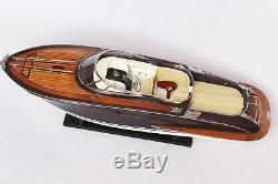 RIVA RAMA BOAT 25 (63cm) Wood Model Miniature