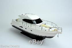 RIVIERA Sport Yacht 36 Handcrafted Wooden Boat Model NEW