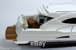 RIVIERA Sport Yacht 36 Handcrafted Wooden Boat Model NEW