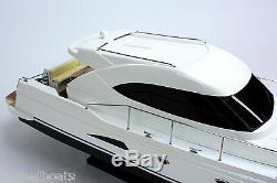 RIVIERA Sport Yacht 36 Handcrafted Wooden Boat Model NEW