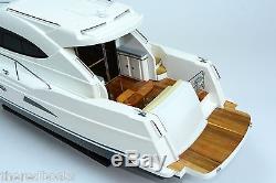 RIVIERA Sport Yacht 36 Handcrafted Wooden Boat Model NEW