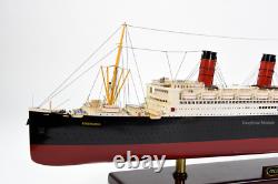 RMS Berengaria Ocean Liner Handmade Wooden Ship Model 39