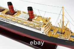 RMS Berengaria Ocean Liner Handmade Wooden Ship Model 39