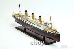 RMS Majestic White Star Ocean Liner, Wood Ship Model 38 Museum Quality, 1300