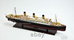 RMS Majestic White Star Ocean Liner, Wood Ship Model 38 Museum Quality, 1300