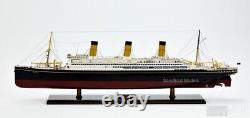 RMS Majestic White Star Ocean Liner, Wood Ship Model 38 Museum Quality, 1300