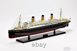 RMS Majestic White Star Ocean Liner, Wood Ship Model 38 Museum Quality, 1300