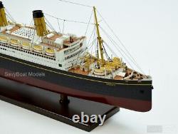 RMS Majestic White Star Ocean Liner, Wood Ship Model 38 Museum Quality, 1300