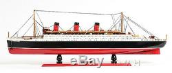RMS Queen Mary Cruise Ship Ocean Liner 32 Wood Model Boat Assembled