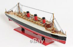 RMS Queen Mary Cruise Ship Ocean Liner 32 Wood Model Boat Assembled