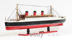 RMS Queen Mary Ocean Liner Wooden Model 40 Cunard Cruise Ship Handcrafted New