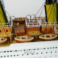 RMS Titanic 23'' New Model Decoration Living Room Cruise Ship Wooden Sailboat
