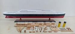 RMS Titanic 23'' New Model Decoration Living Room Cruise Ship Wooden Sailboat