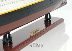 RMS Titanic Cruise Ship LED Lights 32 Ocean Liner Wood Model Boat Assembled