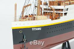 RMS Titanic Cruise Ship LED Lights 32 Ocean Liner Wood Model Boat Assembled