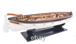 RMS Titanic Lifeboat No 7 Wooden Model 22 Passenger Ocean Liner Rescue Row Boat