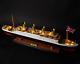 Rms Titanic Model Cruise 23 60cm, Wooden Titanic Model Ship With Golden Lights