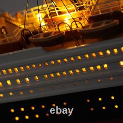 RMS Titanic Model Cruise 23 60cm, Wooden Titanic Model Ship With golden Lights