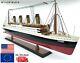 Rms Titanic Model Ship Boat Ocean Liner 23 60cm Wooden White Star Line Cruise