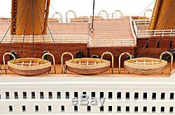 RMS Titanic Ocean Liner 25 Built Wood Cruise Ship Model Boat Assembled