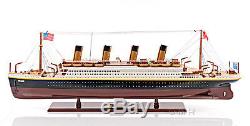 RMS Titanic Ocean Liner 40 Built Wooden Model Cruise Ship Boat Assembled