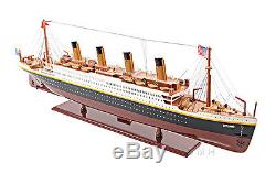 RMS Titanic Ocean Liner 40 Built Wooden Model Cruise Ship Boat Assembled