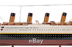 RMS Titanic Ocean Liner 40 Built Wooden Model Cruise Ship Boat Assembled