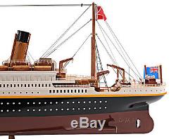 RMS Titanic Ocean Liner 40 Built Wooden Model Cruise Ship Boat Assembled