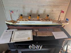 RMS Titanic Ocean Liner Wood Model White Star Line