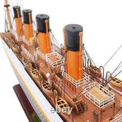 RMS Titanic Ocean Liner Wooden Model 25 White Star Line Cruise Ship New