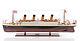 Rms Titanic Ocean Liner Wooden Model 40 White Star Line Cruise Ship Boat New