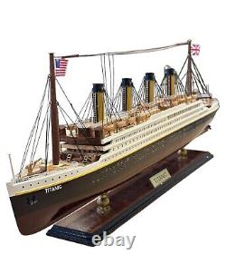 RMS Titanic Wooden Model 25 Ship New Fully Assembled, Ready to Display