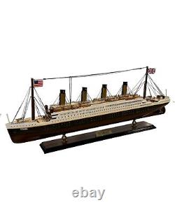 RMS Titanic Wooden Model 25 Ship New Fully Assembled, Ready to Display