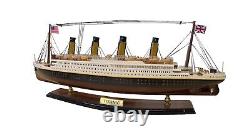 RMS Titanic Wooden Model 25 Ship New Fully Assembled, Ready to Display