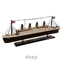 RMS Titanic Wooden Model 25 Ship New Fully Assembled, Ready to Display