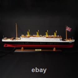 RMS Titanic Wooden Ship Model With Lights 23 RMS Titanic Model Ship