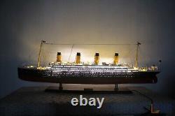 RMS Titanic Wooden Ship Model With Lights RMS Titanic Model Ship