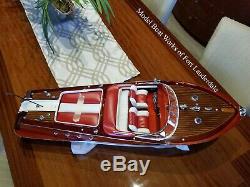 RTR Riva Aquarama model boat. FREE DOMESTIC SHIPPING