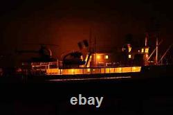 RV Calypso Research Vessel Handmade Wood Ship Model with Lights, 36 Long, Museum