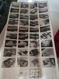 Rare 1940 Barrel Back Mahogany Runabout Chris Craft Model Boat Kit# 1234