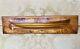 Rare 19th Century Ship Builders Half Hull Scale Model Boat Mahogany Maple Burl