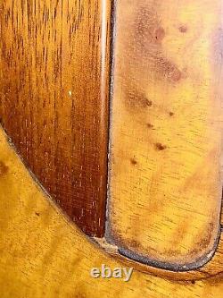 Rare 19th Century Ship builders Half Hull Scale Model Boat Mahogany Maple Burl
