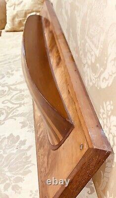 Rare 19th Century Ship builders Half Hull Scale Model Boat Mahogany Maple Burl
