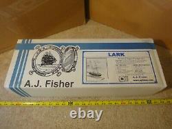 Rare! AJ Fisher Lark, Baltimore Clipper 1812 sail boat, wooden ship model kit